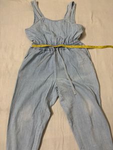 Light Wash Denim Jumpsuit