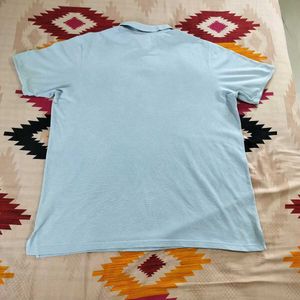 Fahrenheit 5XL Sky Blue Polo t-shirt