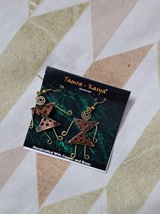 Handcrafted Copper &amp; Brass Earrings