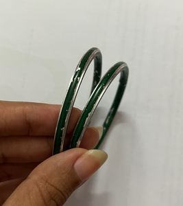 Green Metal Bangles