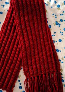 Crochet mikasa Scarf