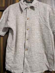 Striped Button-Down Shirt