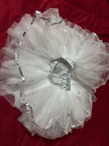 Sparkling White Tulle Skirt