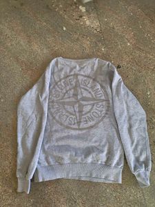 Stone Island Reflective Logo Sweatshirt