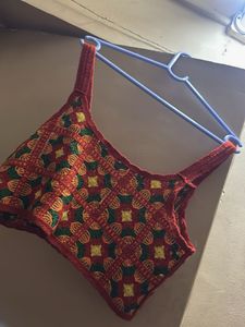 Boho Crochet Crop Top no damage
