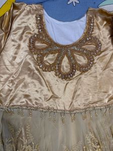 Elegant Golden Ethnic Gown