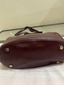 Louis Quatorze Burgundy Leather Shoulder Bag