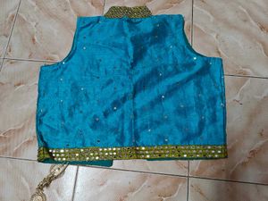 Festive Green Kurta Set