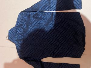 Aqua Blue Polka Dot Shirt