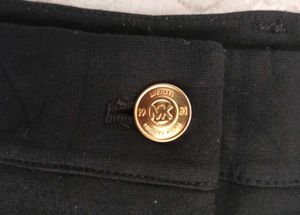 Michael Kors Chic Black Zip Detail Pants