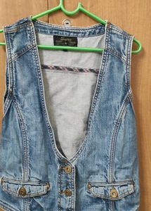 vintage denim vest