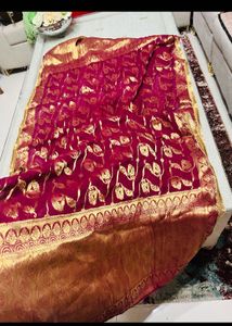 Exquisite Maroon &amp; Gold garara Set
