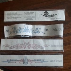 Set Of 4 Water Arm/ Hand tattoo (Temporary Tattoos