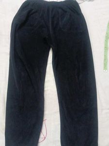 Comfortable Black Velour Pants