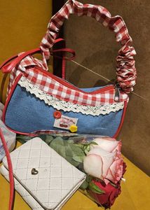 Cute Cherry Gingham Shoulder Bag