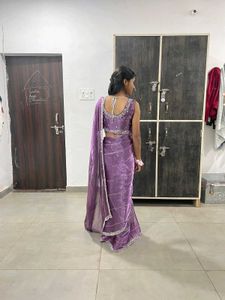 Elegant Purple Saree