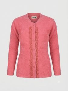 Cozy Pink Fuzzy Cardigan