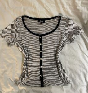 *SALE* Striped Ribbed Tee