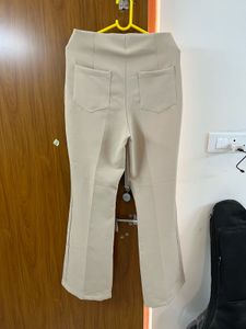 Stylish Beige Flare Pants