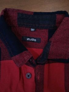 Classy Red black checks shirt