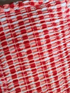 Red Gingham Smocked Bikini Top