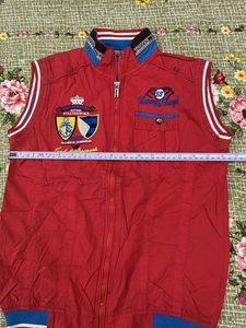 Red Baseball Style Vest