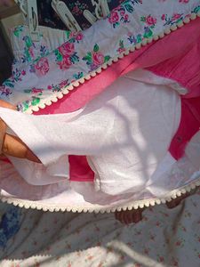 Pink Floral Girls Skirt
