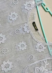 Sheer Lace Crochet Top