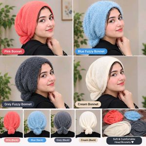 Soft & Comfortable Fuzzy Bonnet pack of 4