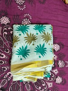 Beautiful Printed Saree paper 2time used