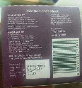 Foxtale Skin Radiance Mask