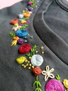 Hand Embroidered Tshirt