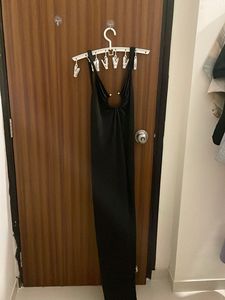 Sleek Black Maxi Dress