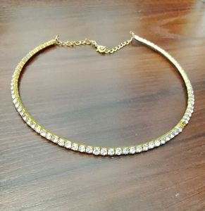 Sparkling Rhinestone Choker Necklace