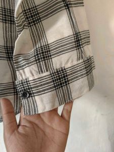 Plaid Shirt &amp; Crop Top Set