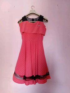 Pink Flare Midi Dress 💖 | Stylish Party Wear Dres