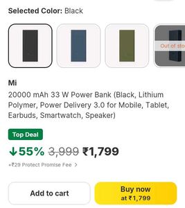 Original Mi 20k Powerbank fully working