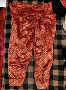 Navy Blue and Rust-Orange Salwar Suit Set