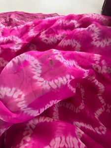 Stunning Pink Saree with Sequins