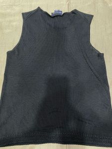 Ann Taylor Black Sleeveless Knit Top