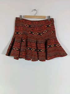 Multicolor Casual Mini Skirt (Women)