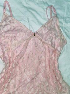 Pink Lace Chemise top