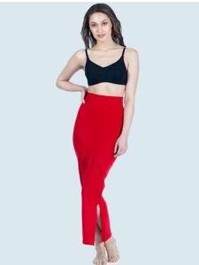 Red Saree Shapewear with Slits