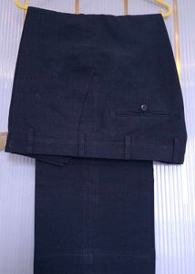 Men's Classic Navy Plaid Trousers
