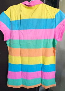 Colorful Striped Polo Shirt