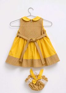 Kids Yellow Frock With Hat