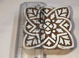 Vintage Wooden Block Printing Tool