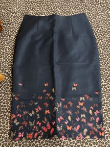 Chic Butterfly Print Pencil Skirt