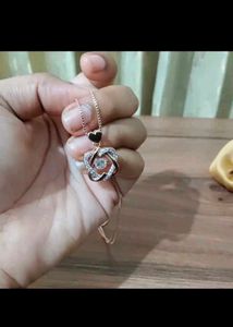 Rose Gold Heart Pendant Necklace✨
