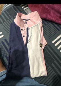 Allen Solly Color Block Polo T-Shirt XXL Size
